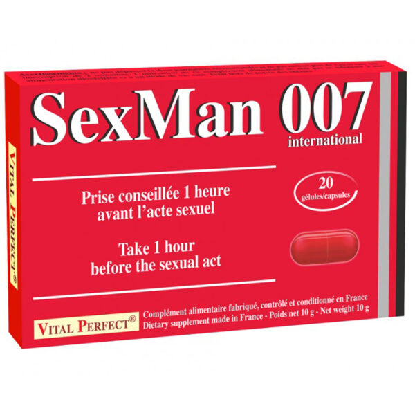 Aphrodisiaque SexMan 007 (20 gélules)