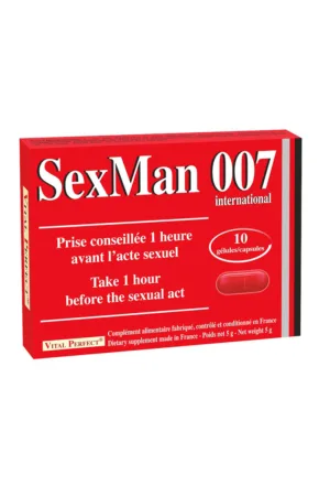 Aphrodisiaque SexMan 007 (10 gélules) - 94edenstreet.com - sexshop en ligne