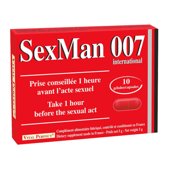 Aphrodisiaque SexMan 007 (10 gélules)