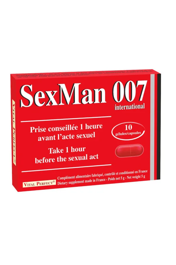 Aphrodisiaque SexMan 007 (10 gélules) - 94edenstreet.com - sexshop en ligne