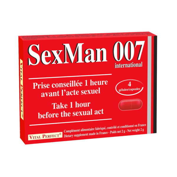 Aphrodisiaque SexMan 007 (4 gélules)