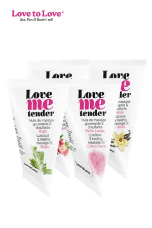 Berlingot huile massage comestible Love me Tender - 94edenstreet.com - sexshop en ligne