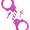 Menottes en métal coloré - 94edenstreet.com - sexshop en ligne