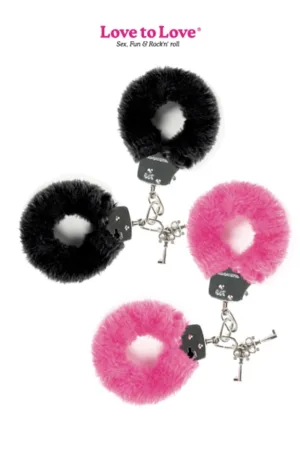 Menottes fourrure Attach me - 94edenstreet.com - sexshop en ligne
