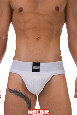 Jockstrap Sergey Basic blanc – Barcode - 94edenstreet.com - sexshop en ligne