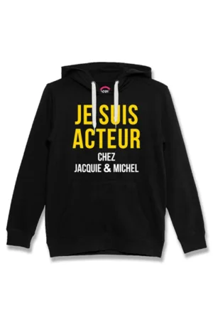 Sweat à capuche J&M Acteur noir - 94edenstreet.com - sexshop en ligne
