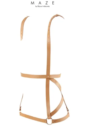 Robe harnais marron – Maze - 94edenstreet.com - sexshop en ligne