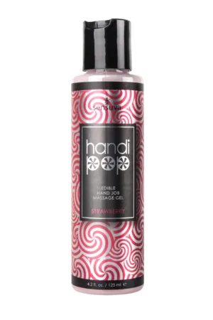Gel de masturbation Handipop fraise - 94edenstreet.com - sexshop en ligne
