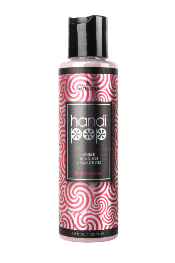 Gel de masturbation Handipop fraise - 94edenstreet.com - sexshop en ligne