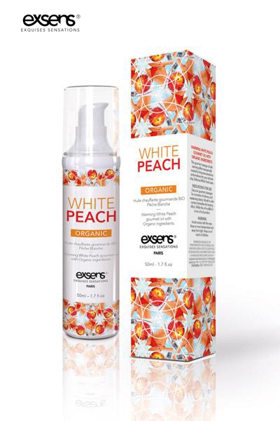 Huile de massage BIO Exsens – peche blanche