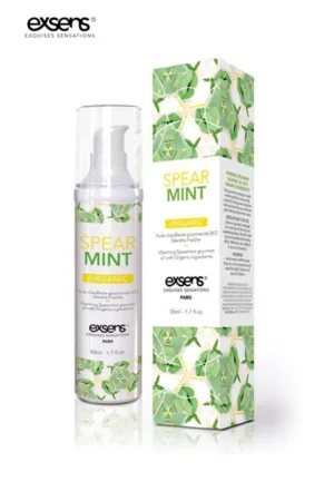Huile de massage BIO Exsens – menthe fraiche - 94edenstreet.com - sexshop en ligne