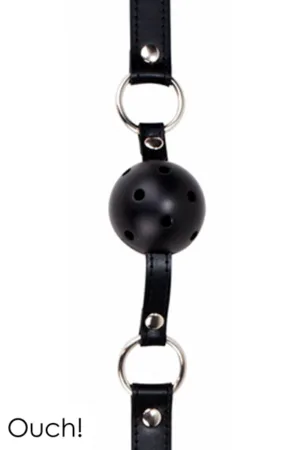 Gag Ball noir – Ouch! - 94edenstreet.com - sexshop en ligne