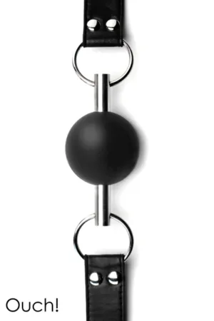 Solid Ball Gag noir – Ouch! - 94edenstreet.com - sexshop en ligne