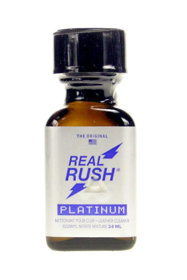 Poppers real rush platinum 24 ml - 94edenstreet.com - sexshop en ligne