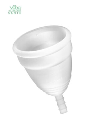 Coupe menstruelle Blanche Yoba Nature - 94edenstreet.com - sexshop en ligne