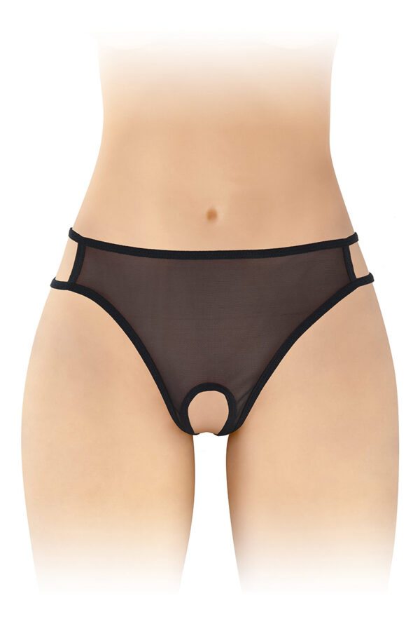 Culotte ouverte Ophelia – noir - 94edenstreet.com - sexshop en ligne