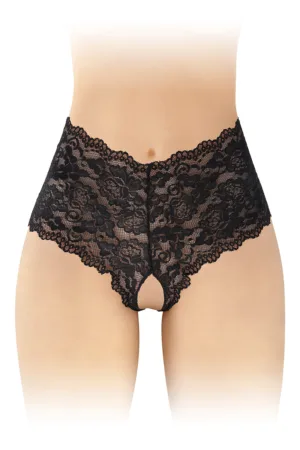 Boxer ouvert Julia – noir - 94edenstreet.com - sexshop en ligne