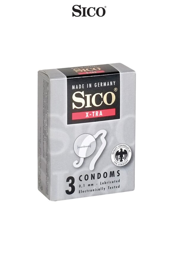 3 préservatifs Sico X-TRA