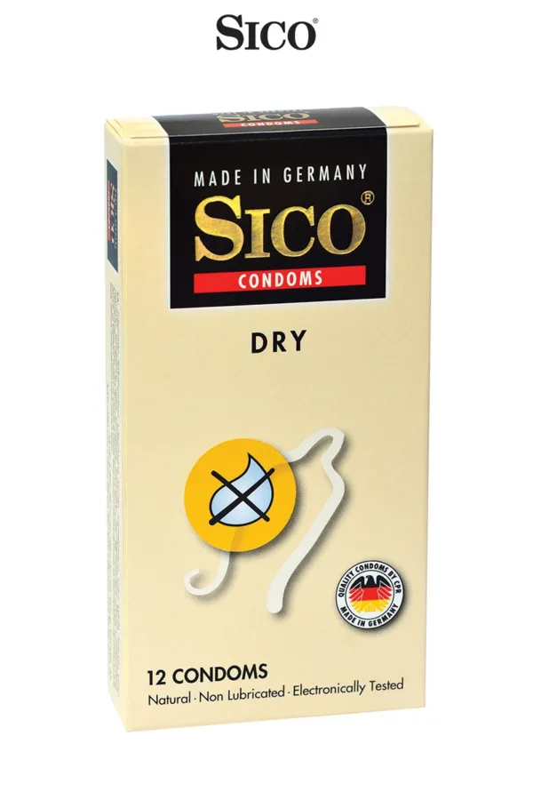 12 préservatifs Sico DRY - 94edenstreet.com - sexshop en ligne