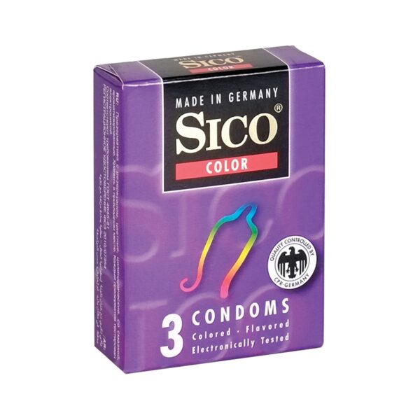 3 préservatifs Sico COLOUR