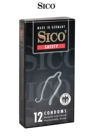 12 préservatifs Sico SAFETY - 94edenstreet.com - sexshop en ligne