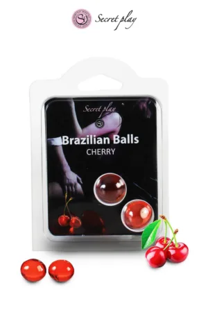 2 Brazilian Balls – cerise - 94edenstreet.com - sexshop en ligne