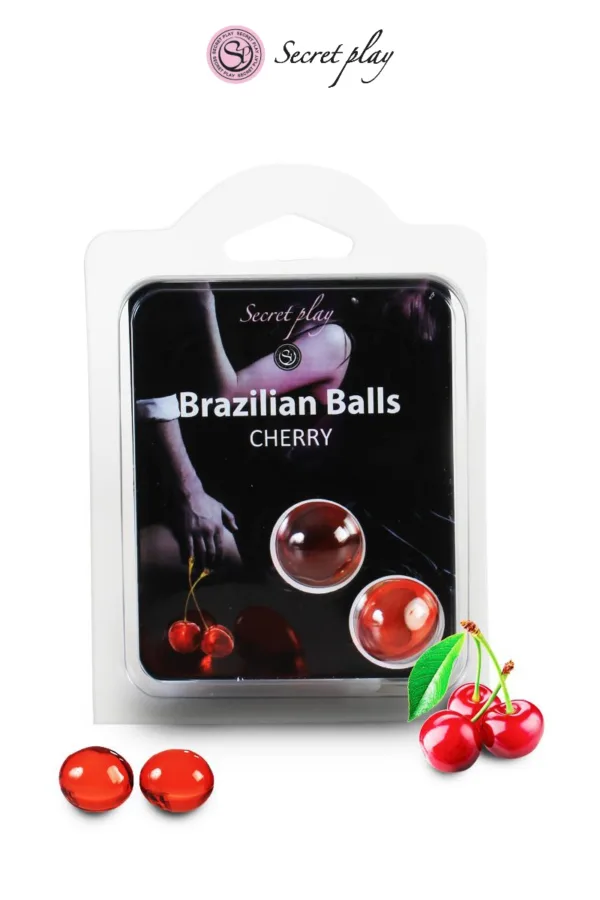 2 Brazilian Balls – cerise - 94edenstreet.com - sexshop en ligne