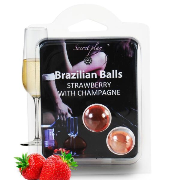 2 Brazilian Balls – fraise & champagne
