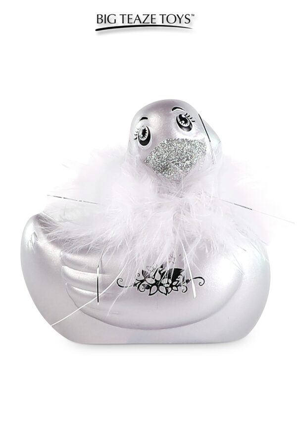 Mini canard vibrant Duckie Paris – argenté - 94edenstreet.com - sexshop en ligne