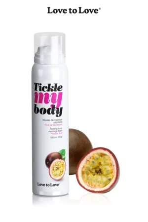 Mousse massage crépitante – fruits de la passion - 94edenstreet.com - sexshop en ligne