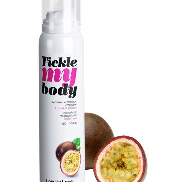 Mousse massage crépitante – fruits de la passion
