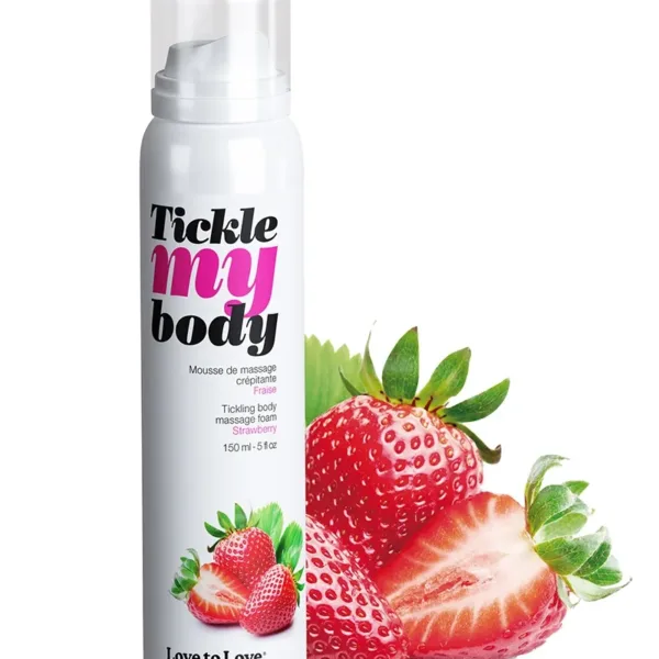 Mousse massage crépitante – fraise