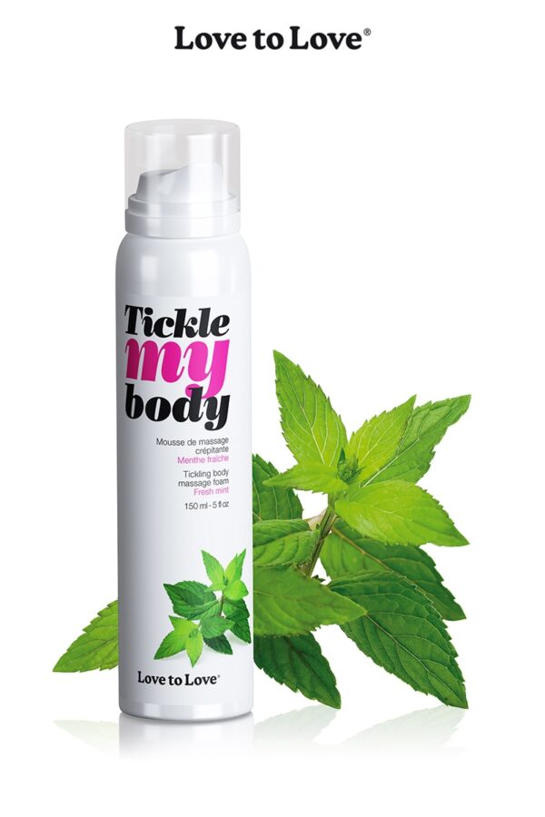 Mousse massage crépitante – menthe - 94edenstreet.com - sexshop en ligne