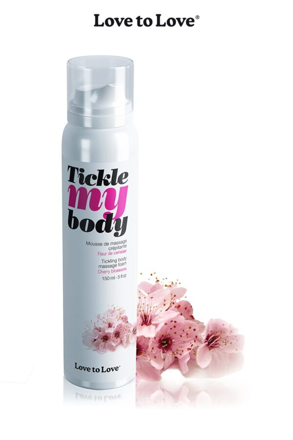 Mousse massage crépitante –  cerisier - 94edenstreet.com - sexshop en ligne