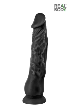 Gode réaliste 21 cm noir – Real Justin - 94edenstreet.com - sexshop en ligne