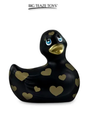Mini canard vibrant Romance noir et or - 94edenstreet.com - sexshop en ligne