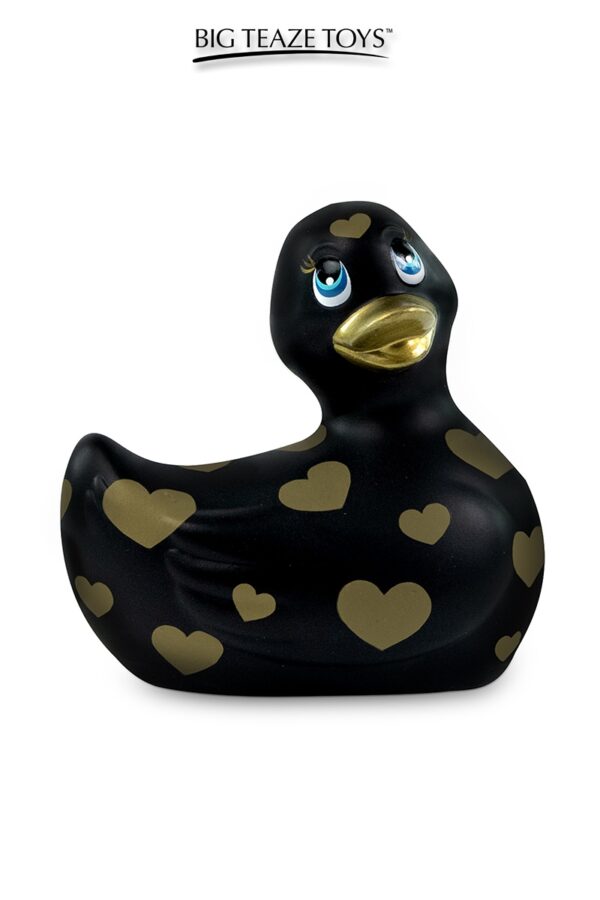 Mini canard vibrant Romance noir et or - 94edenstreet.com - sexshop en ligne