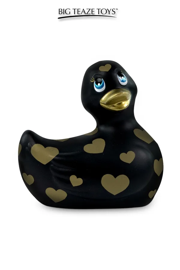 Mini canard vibrant Romance noir et or - 94edenstreet.com - sexshop en ligne