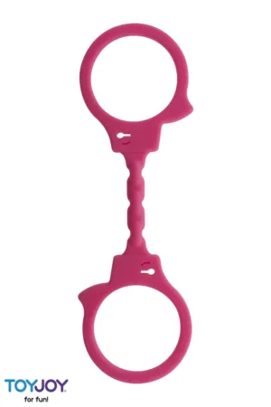 Menottes silicone stretchy – rose - 94edenstreet.com - sexshop en ligne