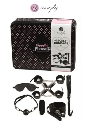 Kit BDSM 8 pièces – noir - 94edenstreet.com - sexshop en ligne
