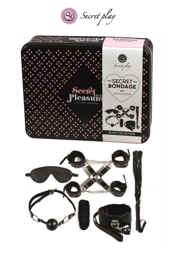 Kit BDSM 8 pièces – noir - 94edenstreet.com - sexshop en ligne