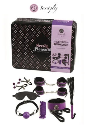 Kit BDSM 8 pièces – violet - 94edenstreet.com - sexshop en ligne