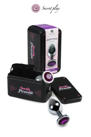Plug aluminium M Violet - 94edenstreet.com - sexshop en ligne