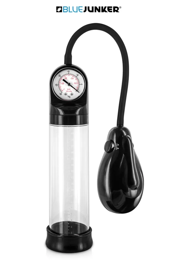 Pompe à pénis automatique avec manomètre - 94edenstreet.com - sexshop en ligne