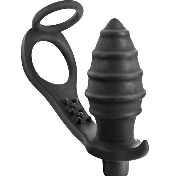 Plug anal vibrant et cockring