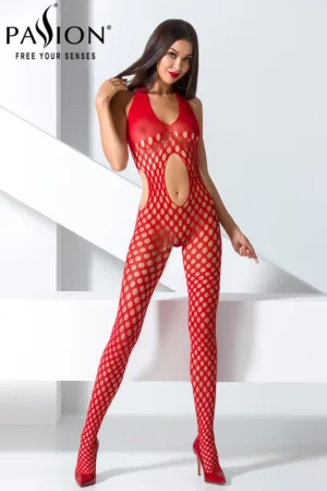 Combinaison BS065 – Rouge - 94edenstreet.com - sexshop en ligne