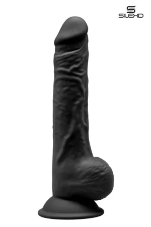 Gode double densité noir 24 cm – Modèle 3 - 94edenstreet.com - sexshop en ligne