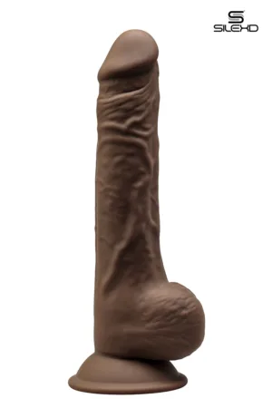 Gode double densité chocolat 24 cm – Modèle 3 - 94edenstreet.com - sexshop en ligne