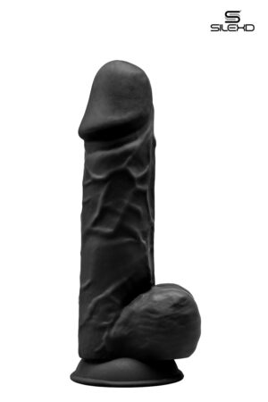 Gode double densité noir 21,5 cm – Modèle 4 - 94edenstreet.com - sexshop en ligne