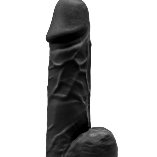Gode double densité noir 21,5 cm – Modèle 4